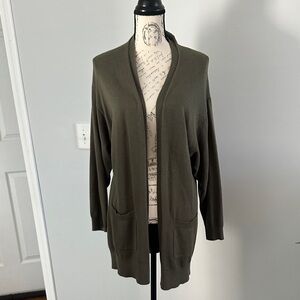 Express Deep Olive Women's Cardigan